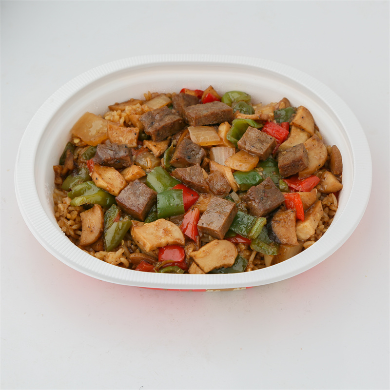 黑椒牛肉丁饭